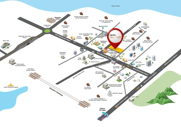 sunteckskyparks Map